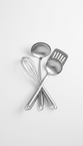 Brushed Steel Kitchen Utensil Set