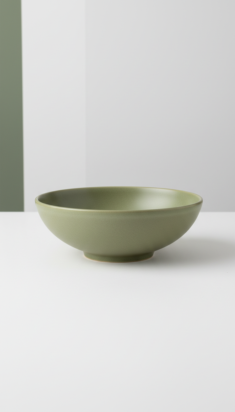Matte Ceramic Serving Bowl