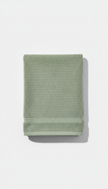 Organic Cotton Hand Towel in Green Tea